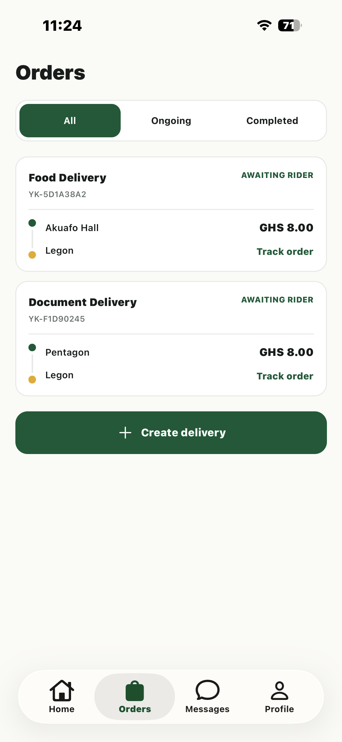 Yaakubu delivery completed